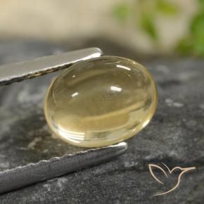 Citrino Amarillo-dorado claro natural de 1.95 ct, Ovalada, Transparente
