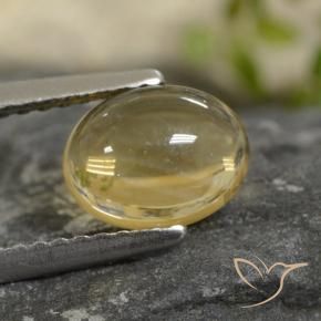 Citrino Dorado claro natural de 1.30 ct, Ovalada, Transparente