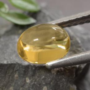 Citrino dorado natural de 1,07 ct, corte óvalo, transparente