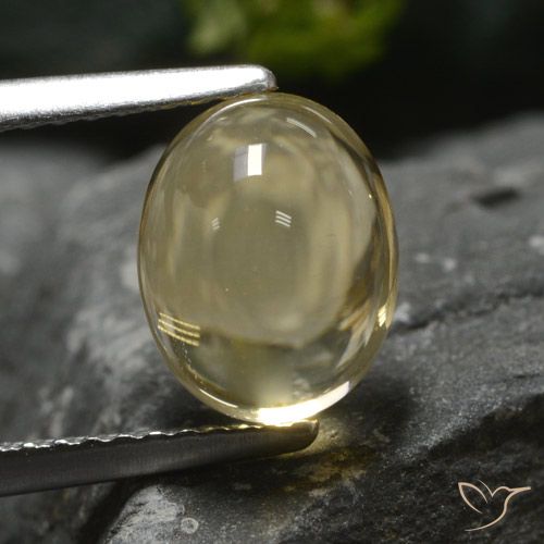 2.40ct Natural Amarillo terroso Citrino, Ovalada, Transparente