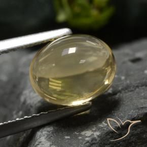 Citrino Amarillo terroso natural de 2.40 ct, Ovalada, Transparente