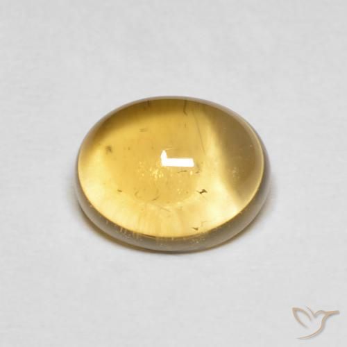 2.11ct Natural Amarillo claro Citrino, Ovalada, Transparente