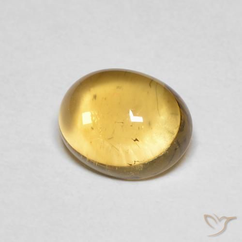 Citrino Amarillo claro natural de 2.11 ct, Ovalada, Transparente