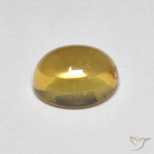 Citrino Amarillo claro natural de 2.11 ct, Ovalada, Transparente