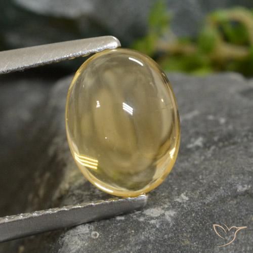 1.88ct Natural Dorado claro Citrino, Ovalada, Transparente