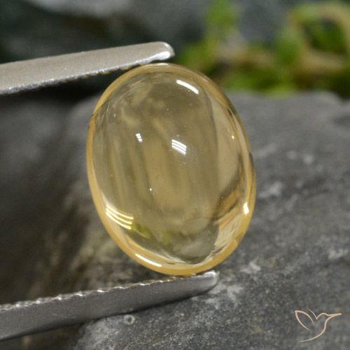 2.23ct Natural Amarillo claro Citrino, Ovalada, Transparente
