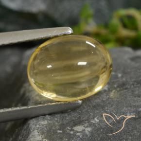 Citrino Amarillo claro natural de 2.23 ct, Ovalada, Transparente