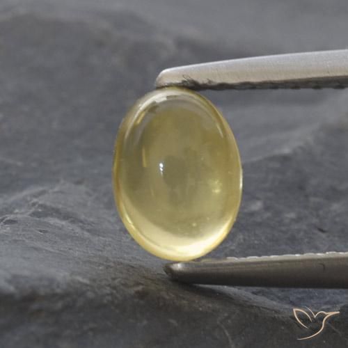 1.16ct Natural Amarillo claro Citrino, Ovalada, Transparente