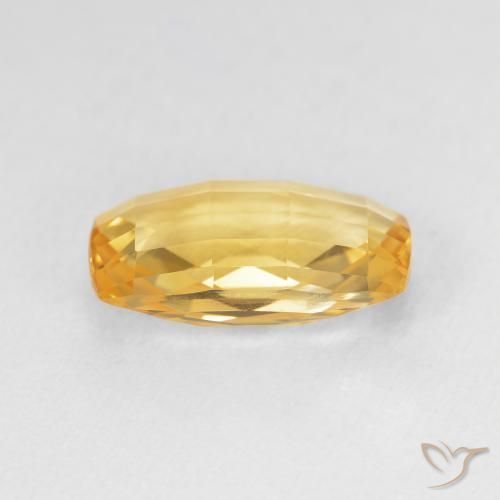 Citrino Dorado-naranja claro natural de 4.05 ct, Forma Cojín, VVS