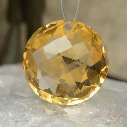 7.88ct Natural Dorado oscuro Citrino, Redondo, VVS