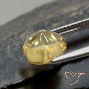 Citrino Amarillo toscana natural de 2.30 ct, Corte Flor, Transparente