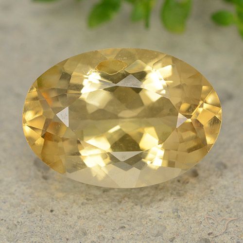 5.29ct Natural Dorado medio Citrino, Ovalada, VVS