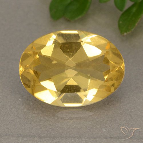 4.15ct Natural Dorado claro Citrino, Ovalada, VVS-VS