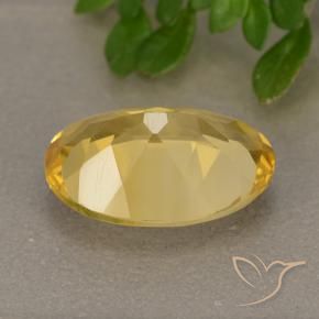 Citrino Dorado claro natural de 4.15 ct, Ovalada, VVS-VS