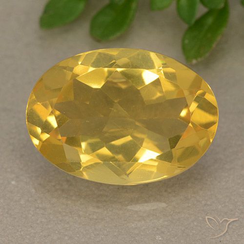 5.07ct Natural Dorado Citrino, Ovalada, VVS-VS