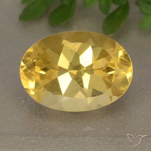 6.24ct Natural Naranja dorado Citrino, Ovalada, VVS-VS