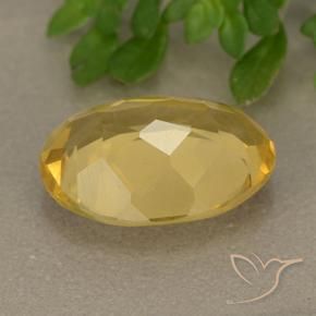 Citrino Dorado claro natural de 4.81 ct, Ovalada, VVS-VS