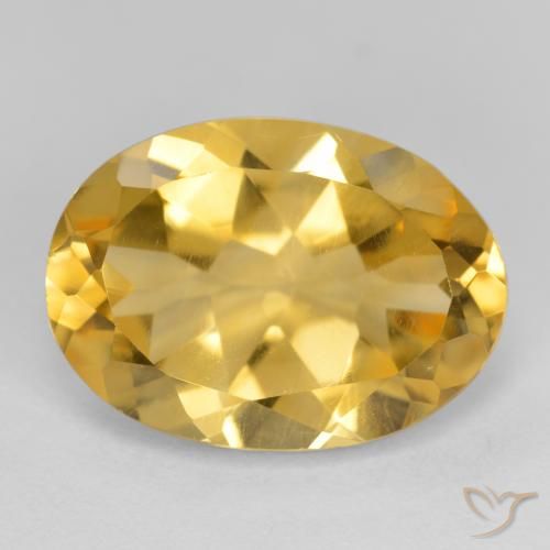 5.18ct Natural Dorado medio Citrino, Ovalada, VVS-VS