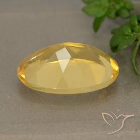 Citrino Dorado natural de 4.94 ct, Ovalada, VVS-VS