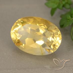 Citrino Dorado natural de 5.70 ct, Ovalada, VVS-VS