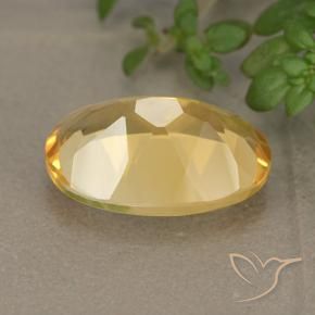 Citrino Dorado naranja claro medio natural de 5.06 ct, Ovalada, VVS-VS