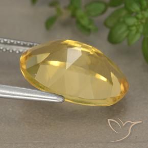 Citrino Dorado natural de 5.35 ct, Ovalada, VVS-VS