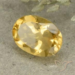 Citrino Naranja dorado natural de 5.14 ct, Ovalada, VVS-VS