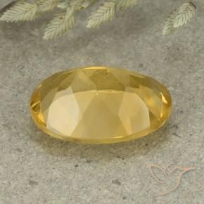 Citrino Naranja dorado natural de 5.14 ct, Ovalada, VVS-VS