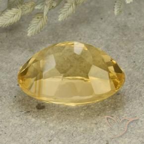 Citrino Naranja dorado natural de 6.11 ct, Ovalada, VVS-VS