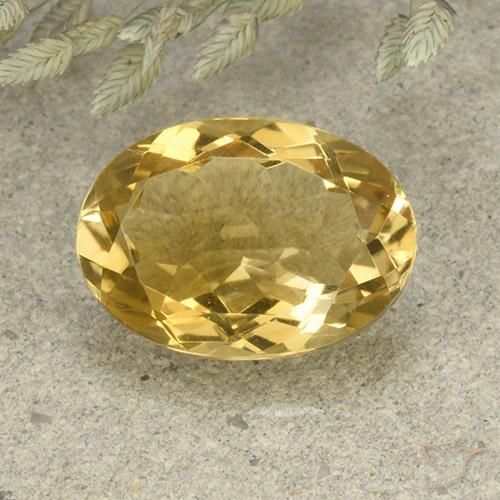 4.94ct Natural Naranja dorado Citrino, Ovalada, VVS-VS