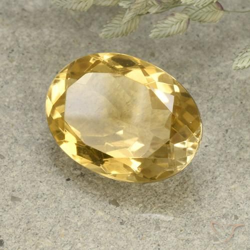Citrino Naranja dorado natural de 4.94 ct, Ovalada, VVS-VS