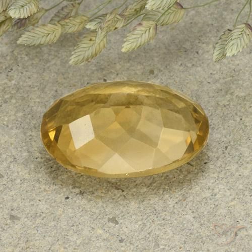 Citrino Naranja dorado natural de 4.94 ct, Ovalada, VVS-VS