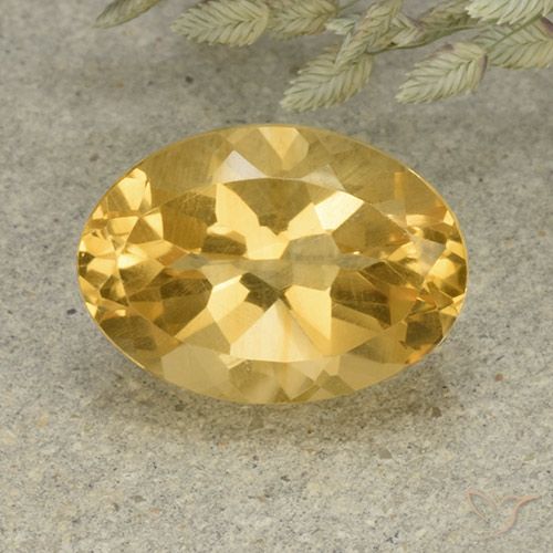 5.71ct Natural Dorado medio Citrino, Ovalada, VVS-VS