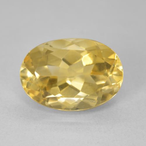6.37ct Natural Dorado Citrino, Ovalada, VVS-VS