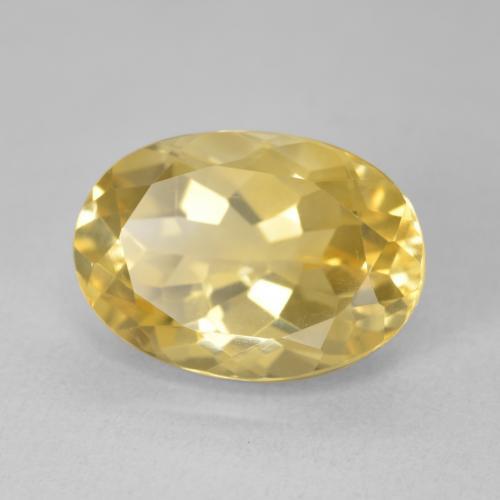 Citrino Dorado natural de 6.37 ct, Ovalada, VVS-VS
