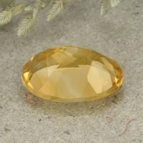 Citrino Naranja dorado natural de 5.34 ct, Ovalada, VVS-VS