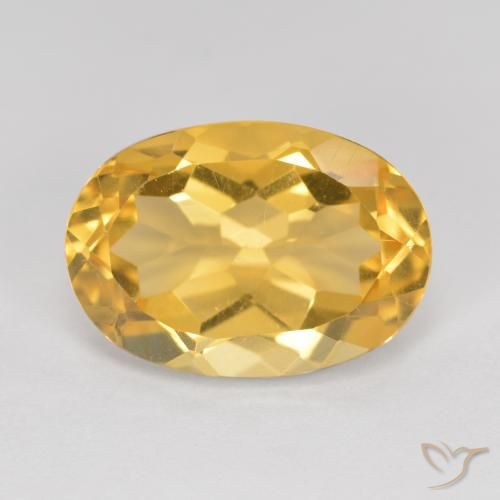 5.71ct Natural Dorado medio Citrino, Ovalada, VVS-VS