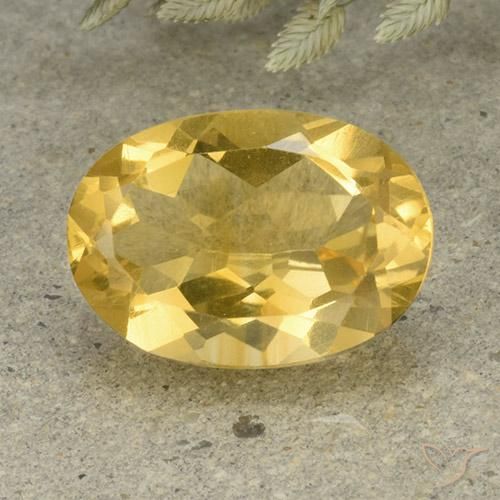 4.95ct Natural Dorado medio Citrino, Ovalada, VVS-VS