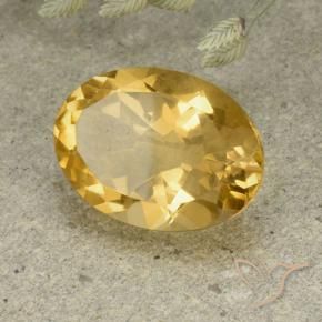 Citrino Naranja dorado natural de 5.08 ct, Ovalada, VVS-VS