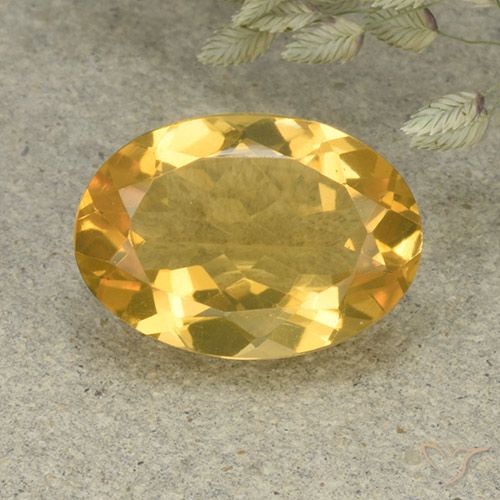 4.68ct Natural Dorado claro medio Citrino, Ovalada, VVS-VS