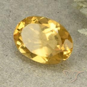 Citrino Naranja dorado natural de 4.56 ct, Ovalada, VVS-VS