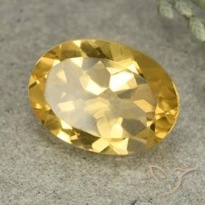 Citrino Naranja dorado natural de 5.38 ct, Ovalada, VVS-VS