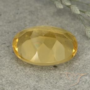 Citrino Naranja dorado natural de 5.38 ct, Ovalada, VVS-VS