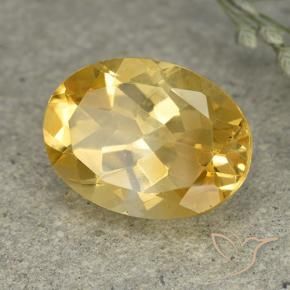 Citrino Naranja dorado natural de 5.42 ct, Ovalada, VVS-VS