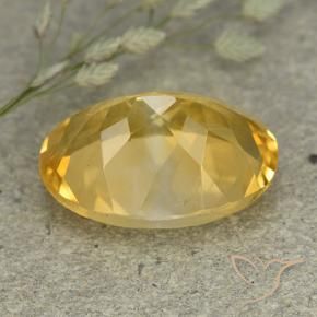 Citrino Naranja dorado natural de 5.42 ct, Ovalada, VVS-VS