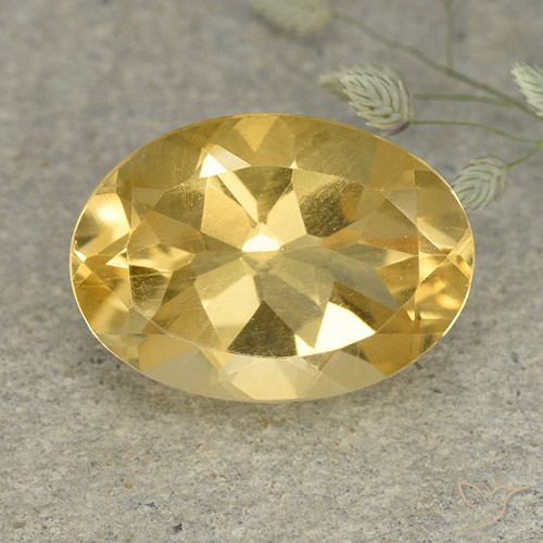 5.81ct Natural Dorado medio Citrino, Ovalada, VVS-VS