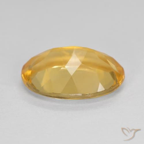 Citrino Dorado naranja natural de 5.04 ct, Ovalada, VVS-VS