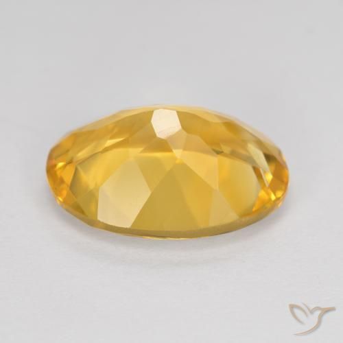 Citrino Dorado oscuro natural de 5.14 ct, Ovalada, VVS-VS