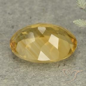 Citrino Naranja dorado natural de 5.71 ct, Ovalada, VVS-VS