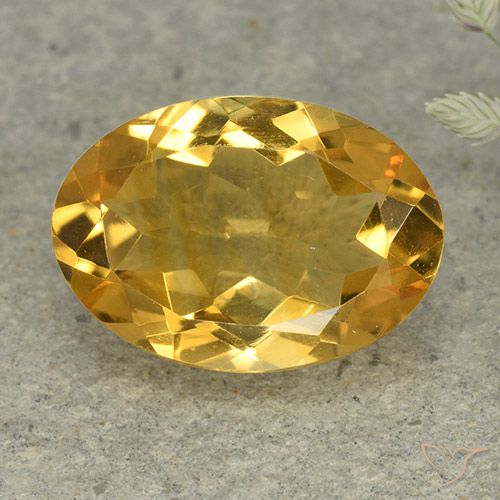 4.32ct Natural Dorado oscuro medio Citrino, Ovalada, VVS-VS